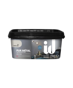 VERNICE METALLICA LAVABILE  "PURE MERCURE" COLORE MERCURIO - 2 LT